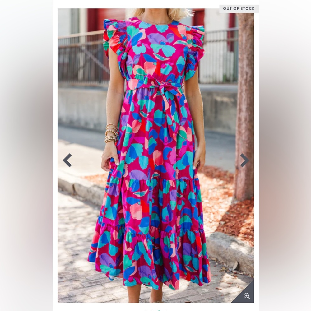 Peach Love kimberly Maxi Dress Small